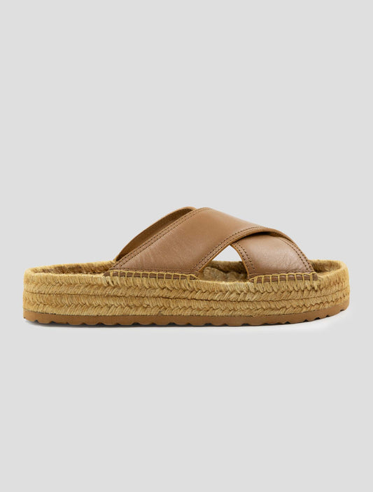 Kiton Brown Leather Sandals