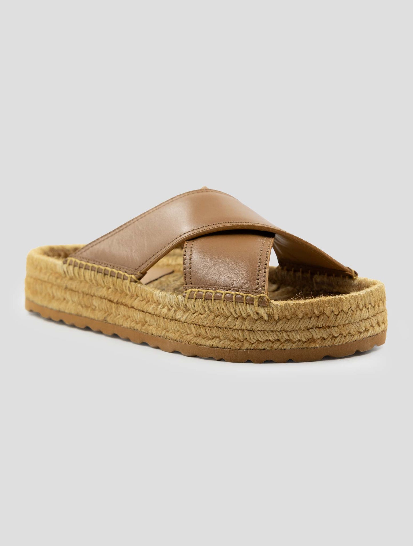 Kiton Brown Leather Sandals