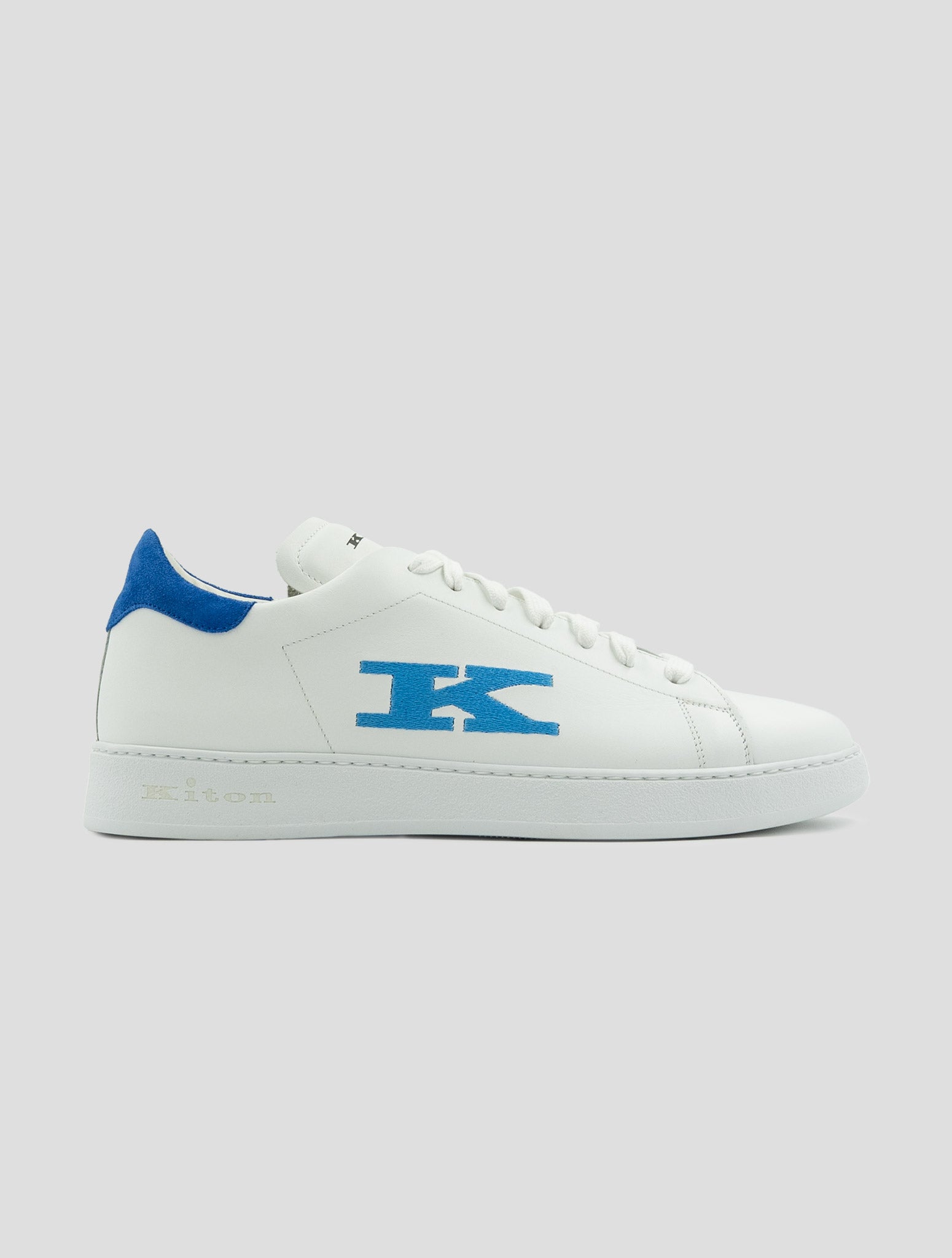 Kiton White Leather Sneakers
