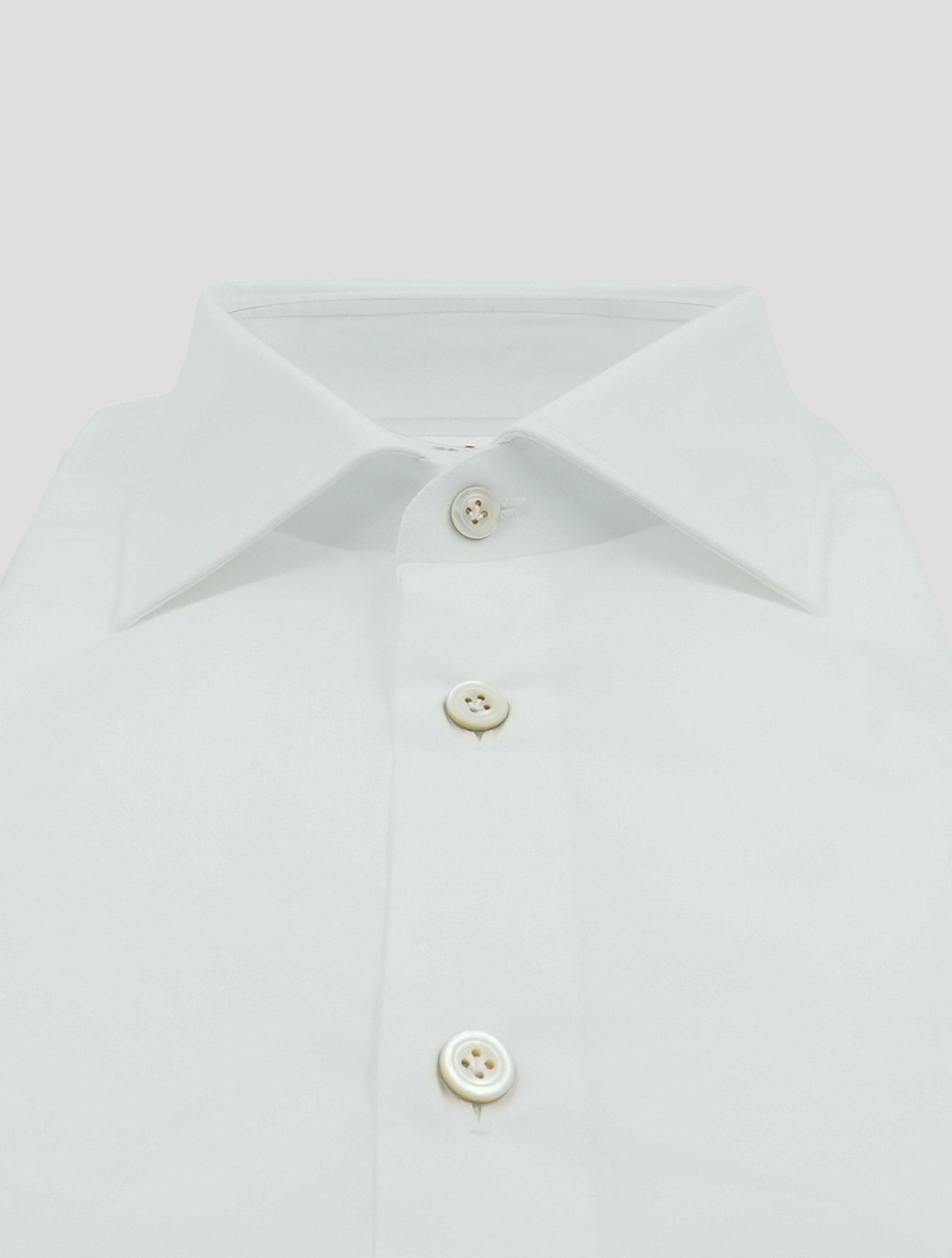 Kiton White Cotton Shirt