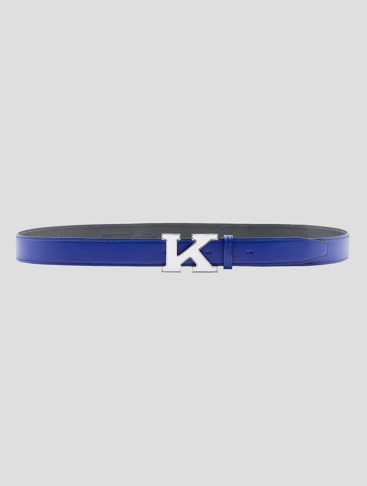 Kiton Blue Leather Belt
