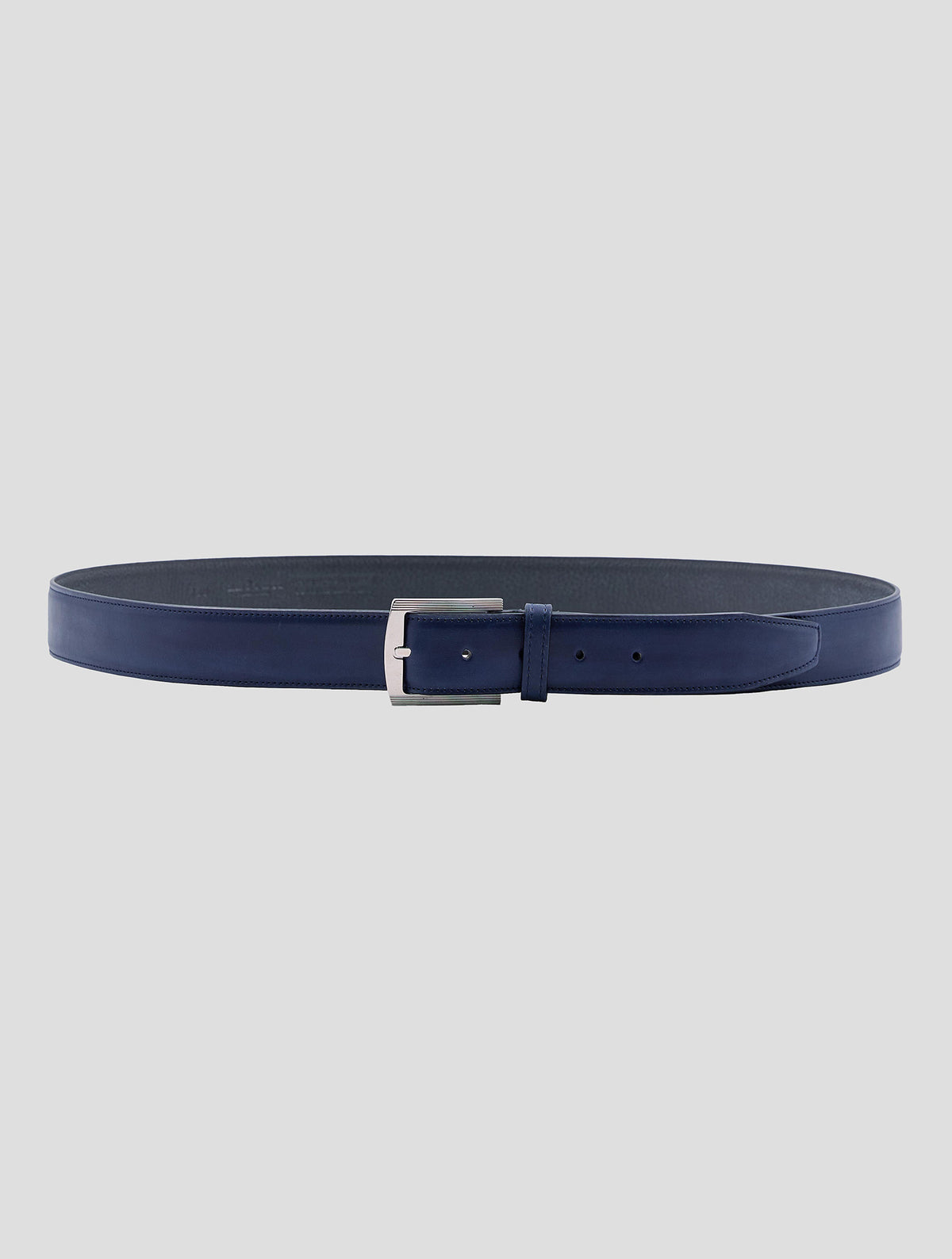 Kiton Blue Leather Belt