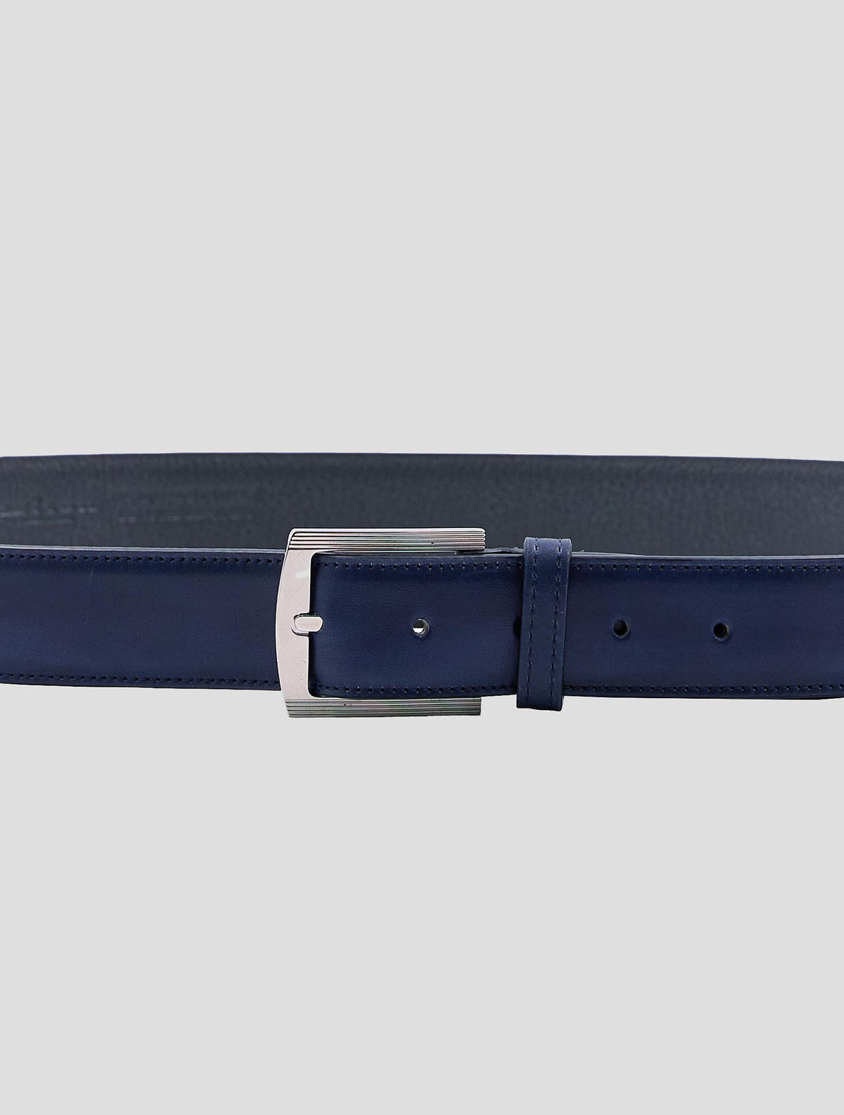 Kiton Blue Leather Belt