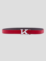 Kiton Red Leather Belt