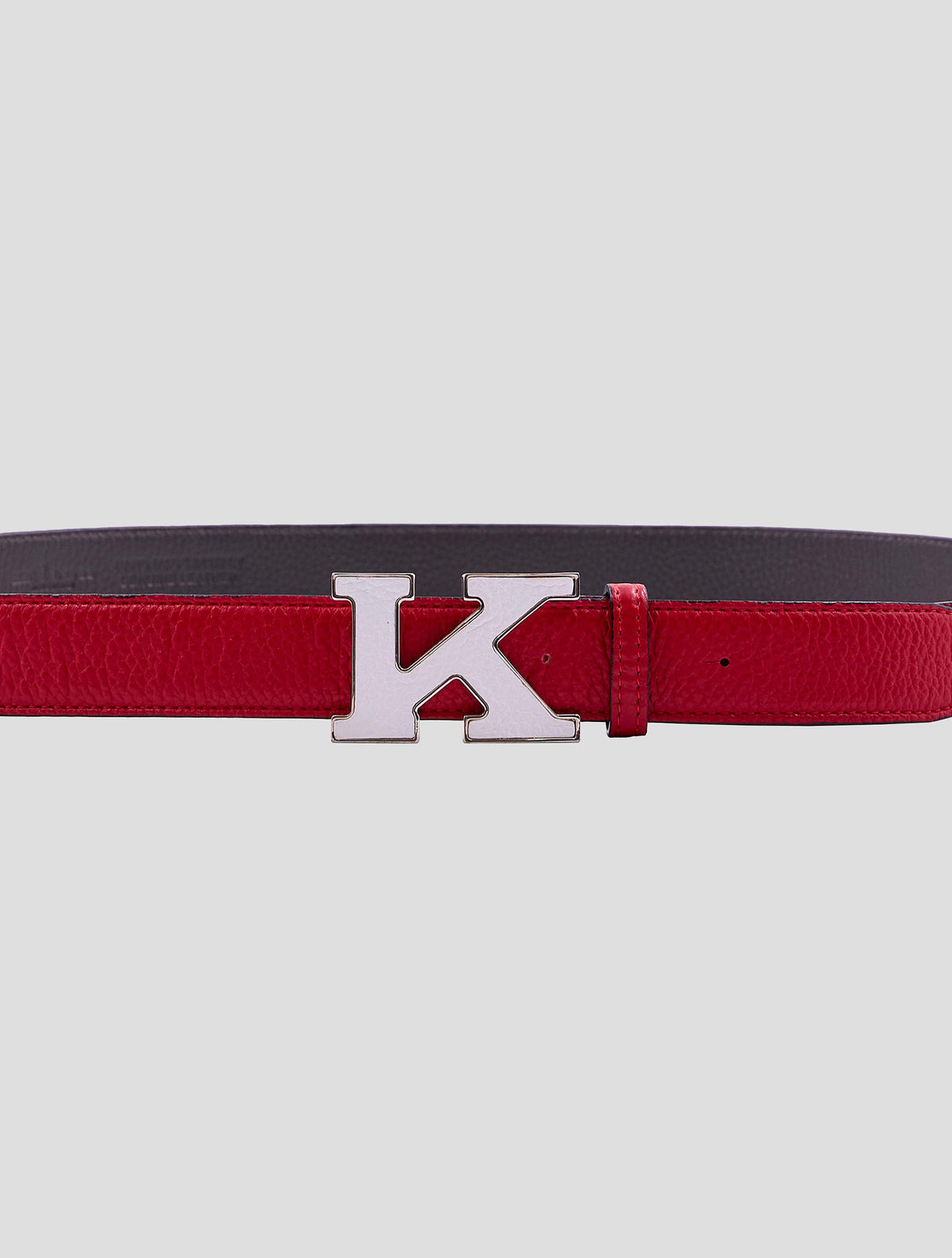 Kiton Red Leather Belt
