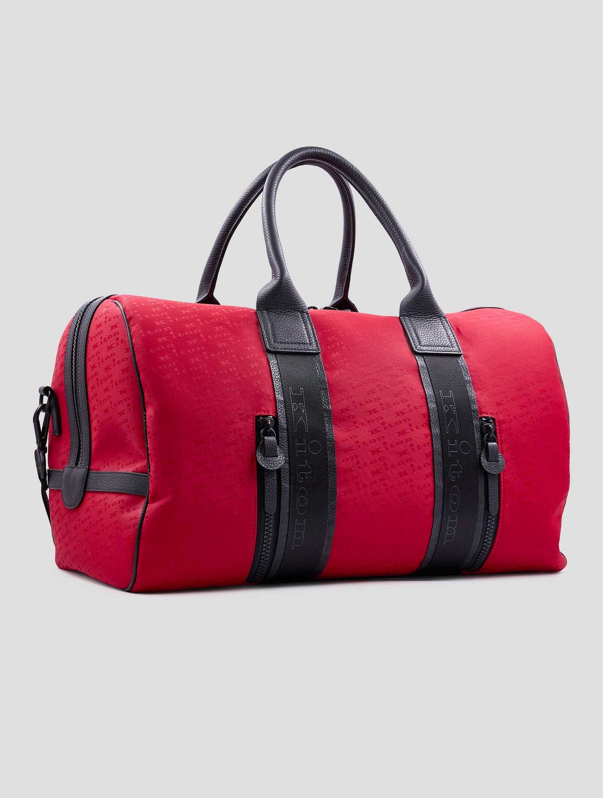 Kiton Red Pa Pl Leather Calf Travelbag