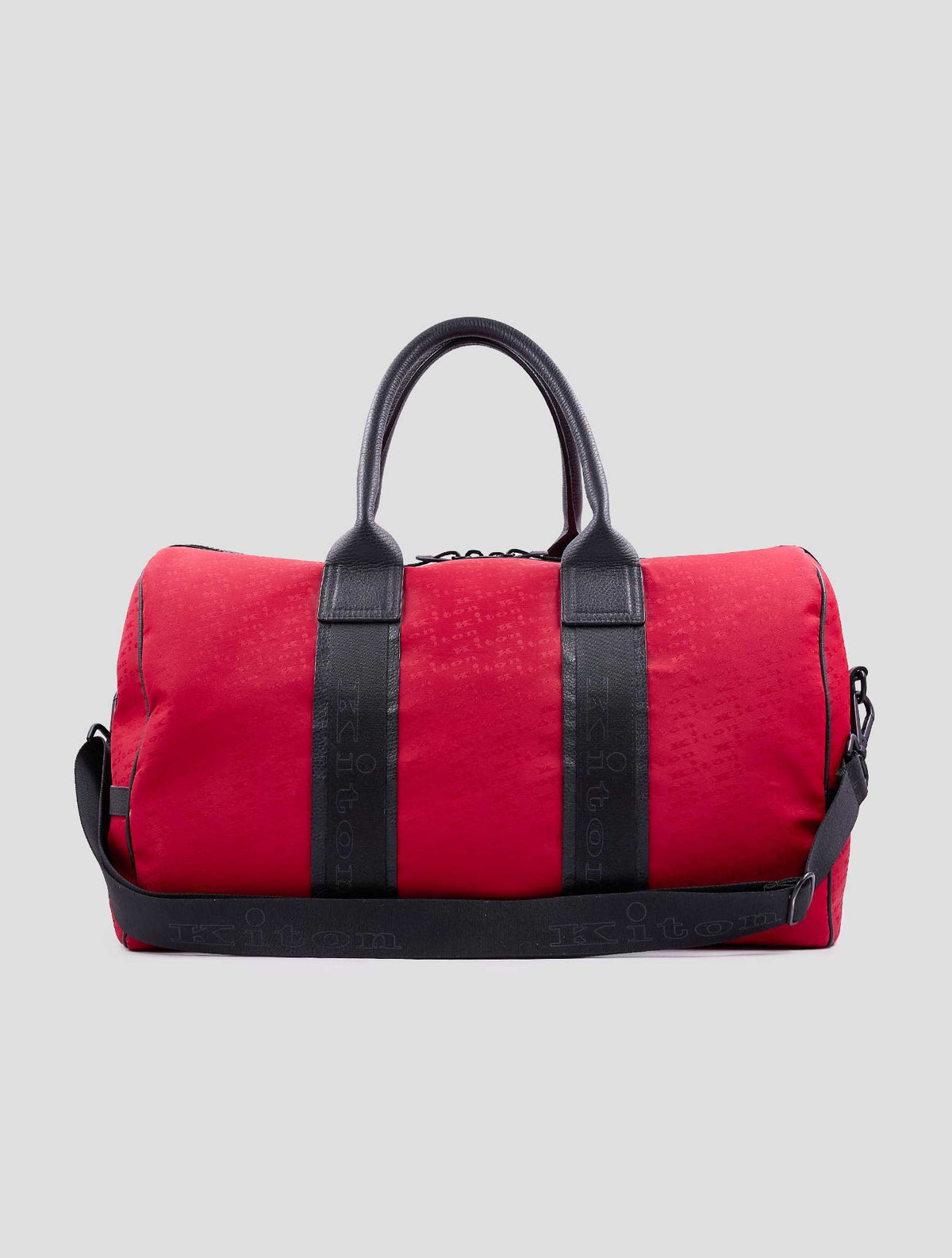 Kiton Red Pa Pl Leather Calf Travelbag