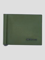 Kiton Green Leather Calf Wallet