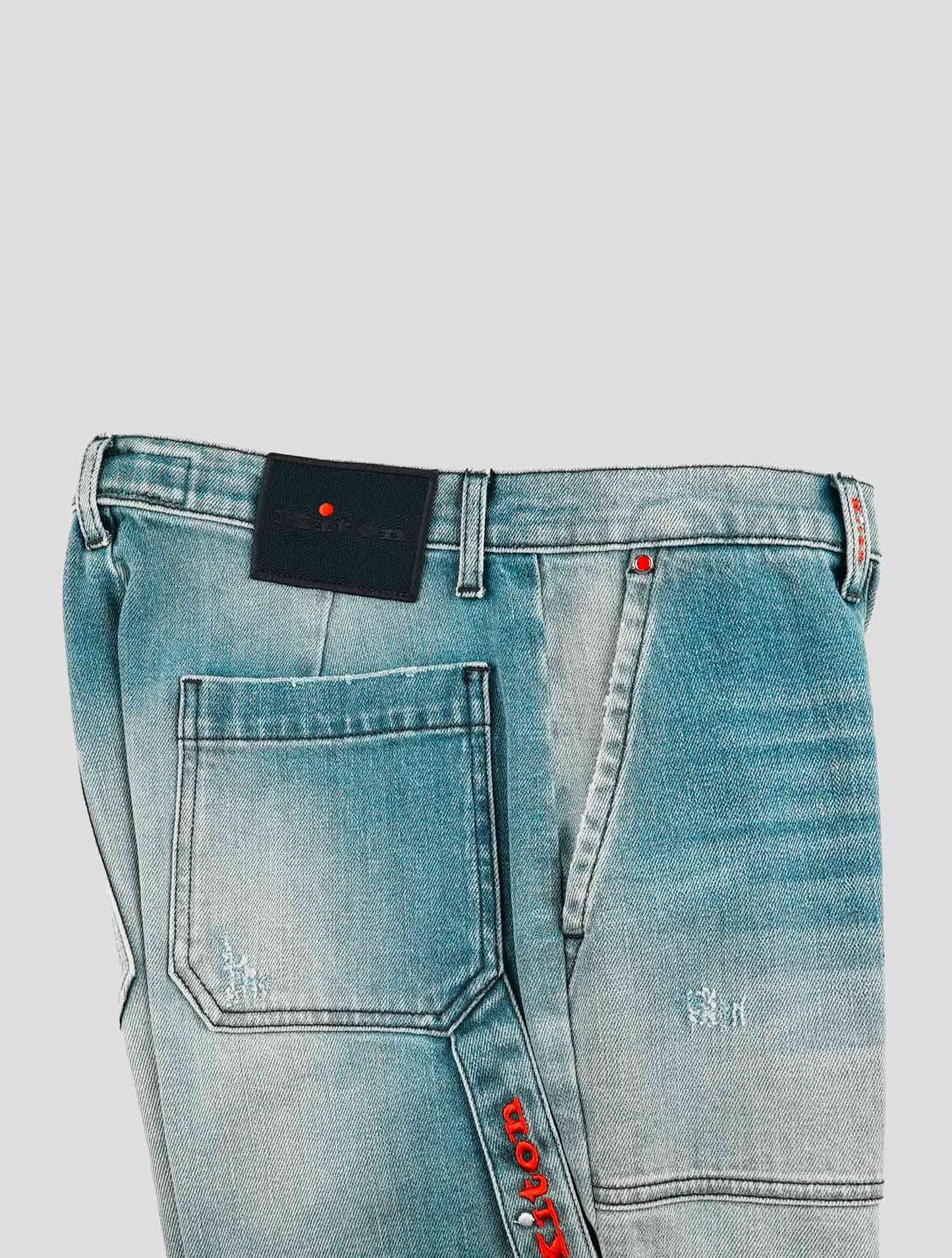 Kiton Blue Cotton Ea Jeans