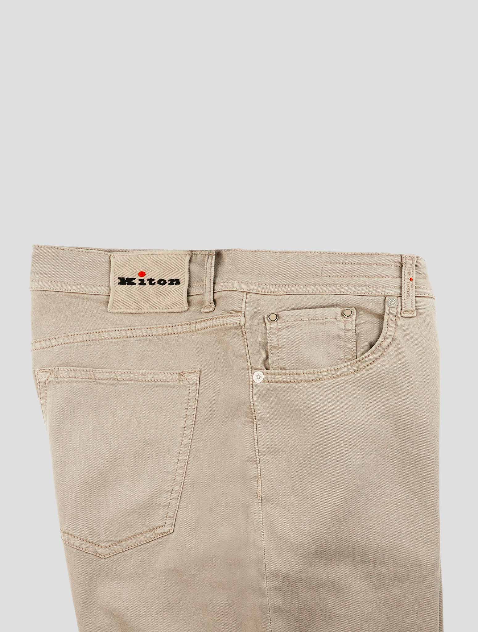 Kiton Beige Lyocell Ea Jeans