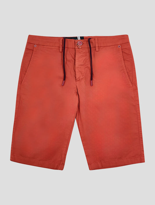 Kiton Orange Cotton Ea Short Pants