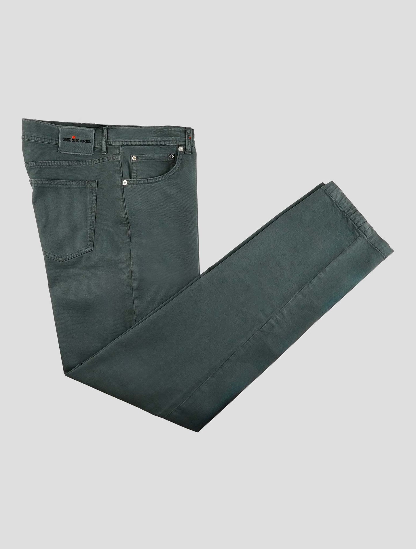 Kiton Blue Cotton Cashmere Ea Jeans