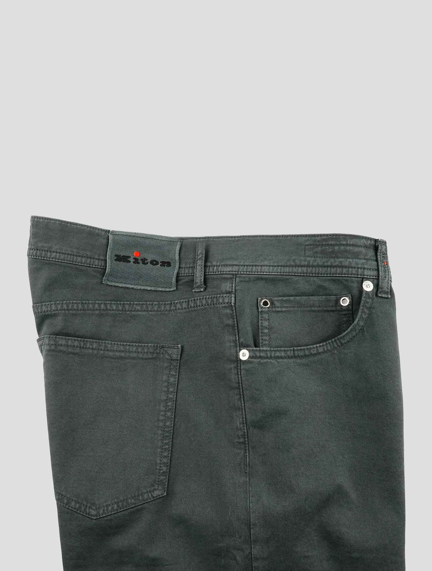 Kiton Blue Cotton Cashmere Ea Jeans