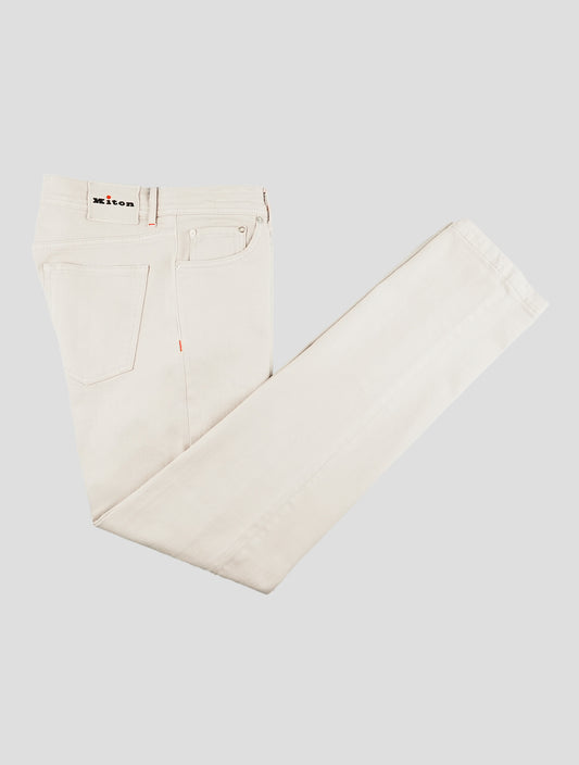 Kiton Gray Cotton Ea Jeans