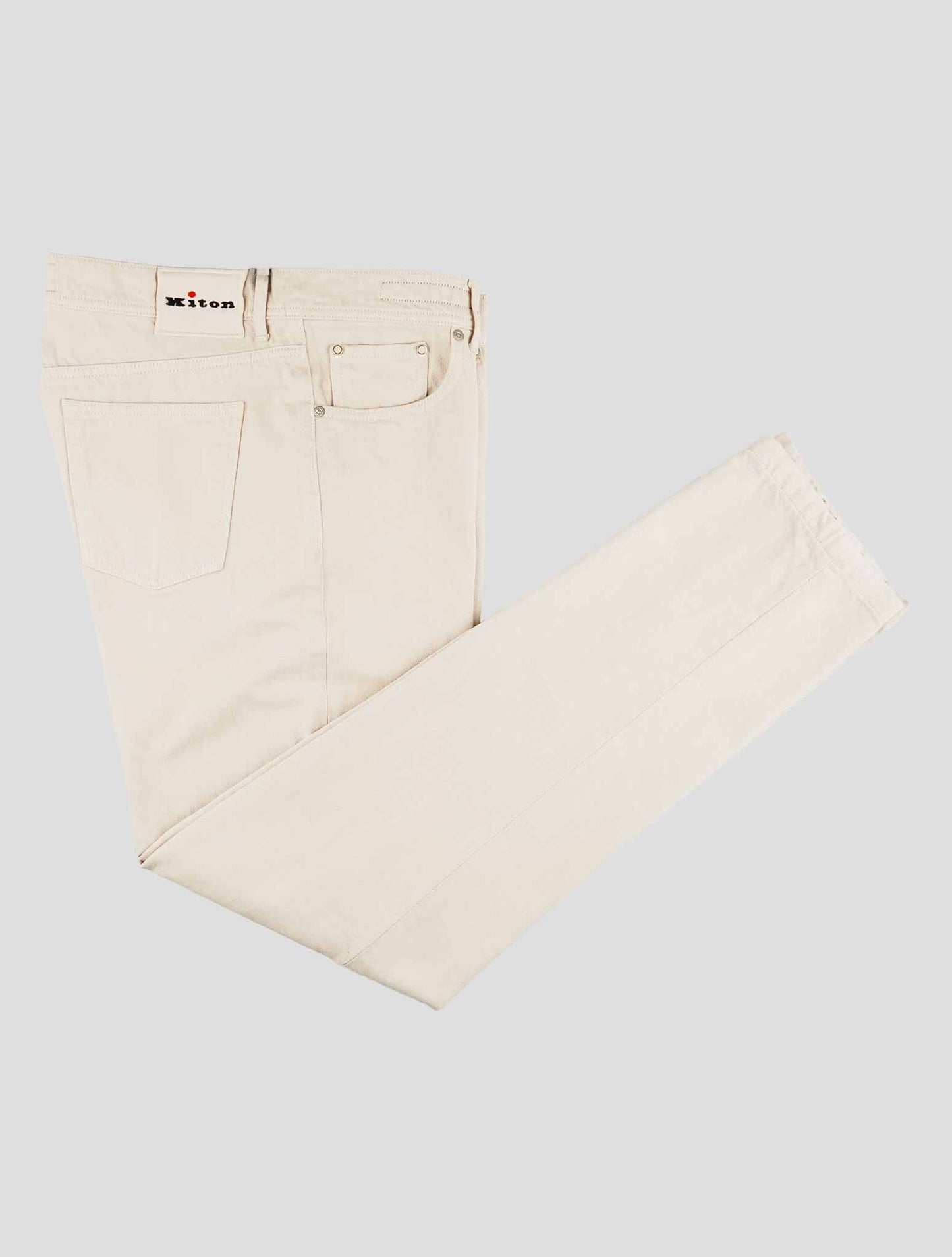 Kiton Beige Cotton Jeans