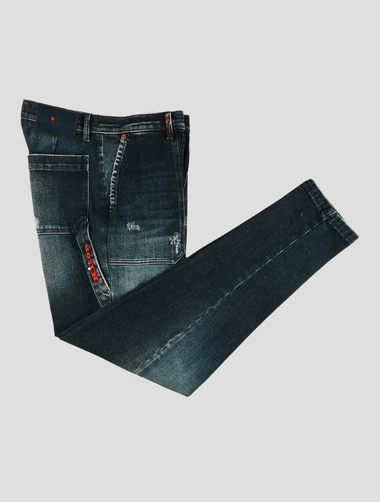 Kiton Blue Cotton Ea Jeans