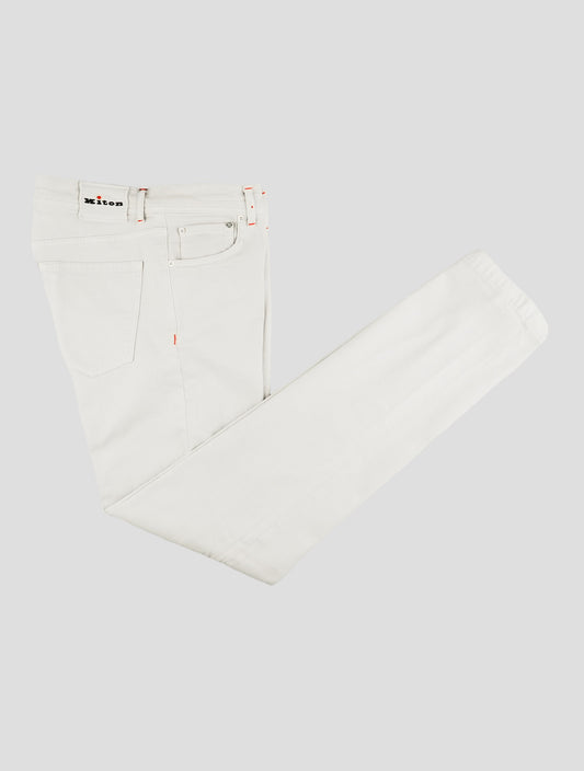 Kiton Gray Cotton Ea Jeans