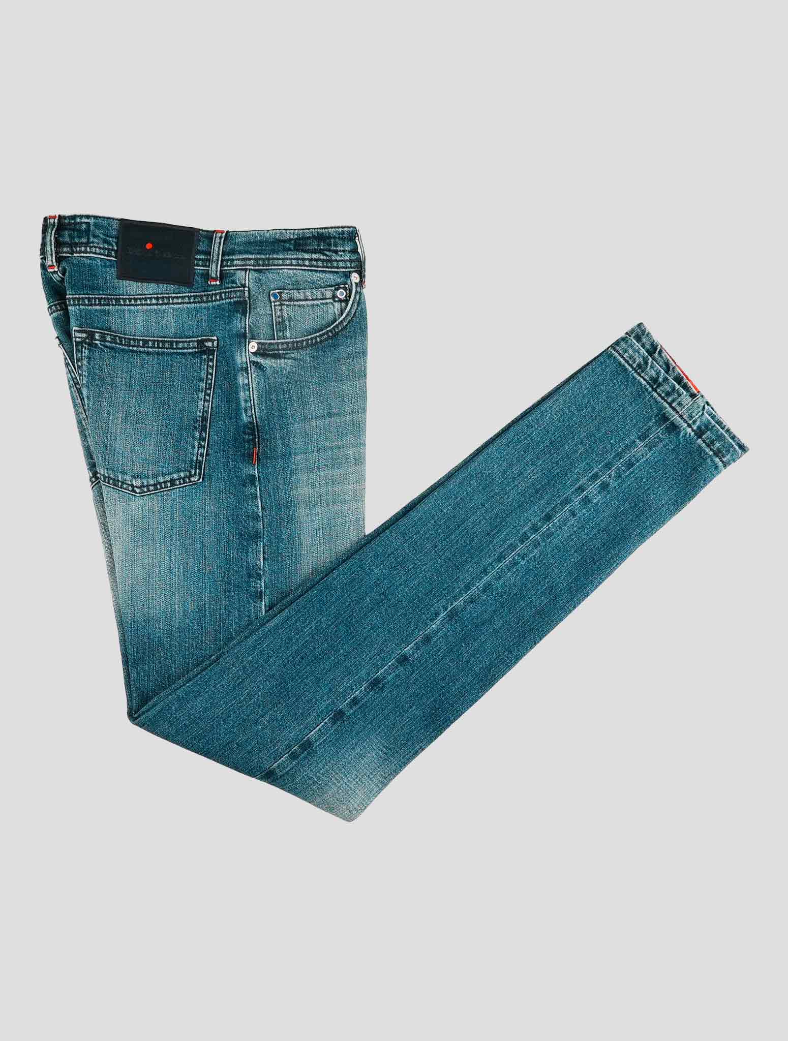 Kiton Blue Cotton Ea Jeans