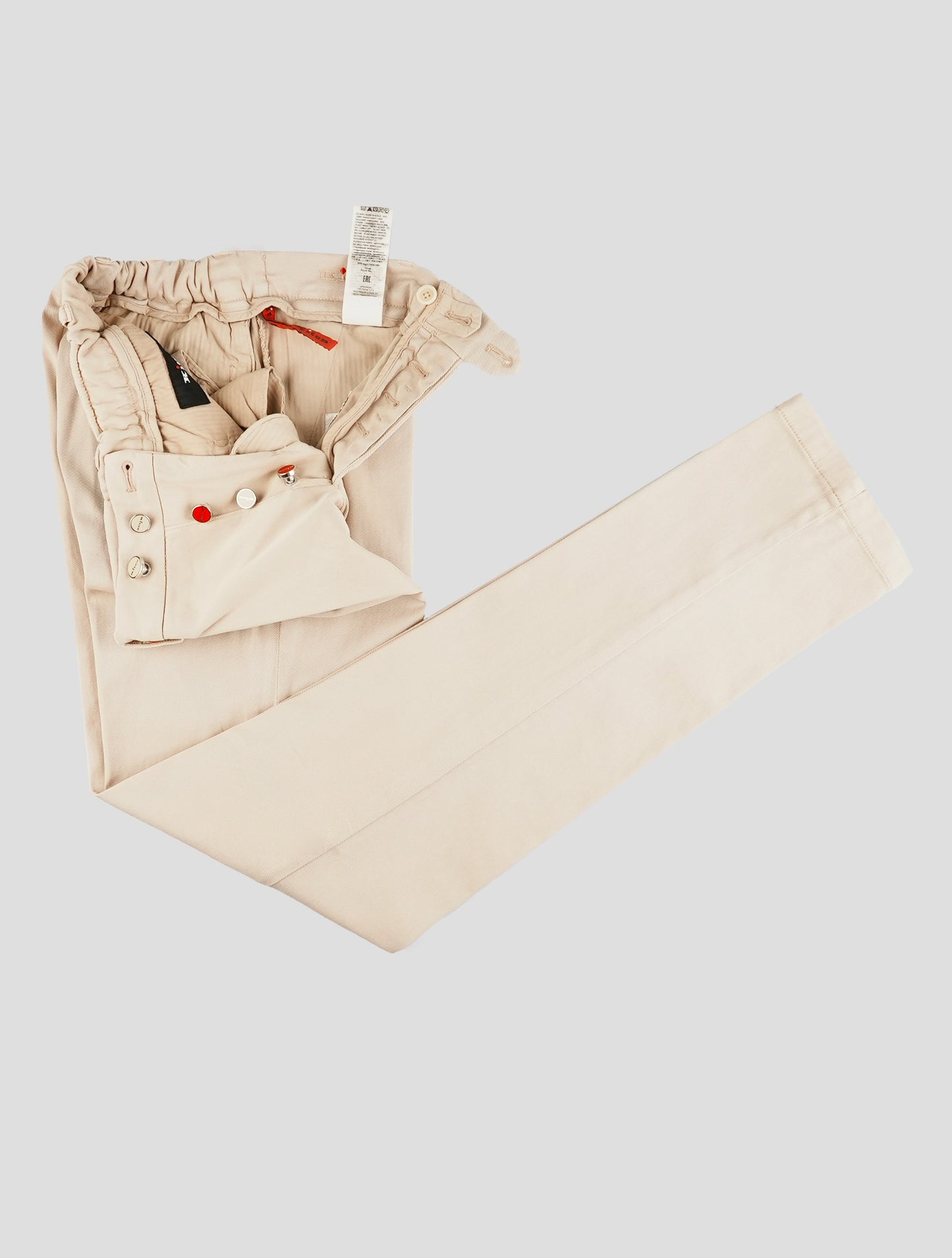 Kiton Beige Lyocell Cotton Ea Pants