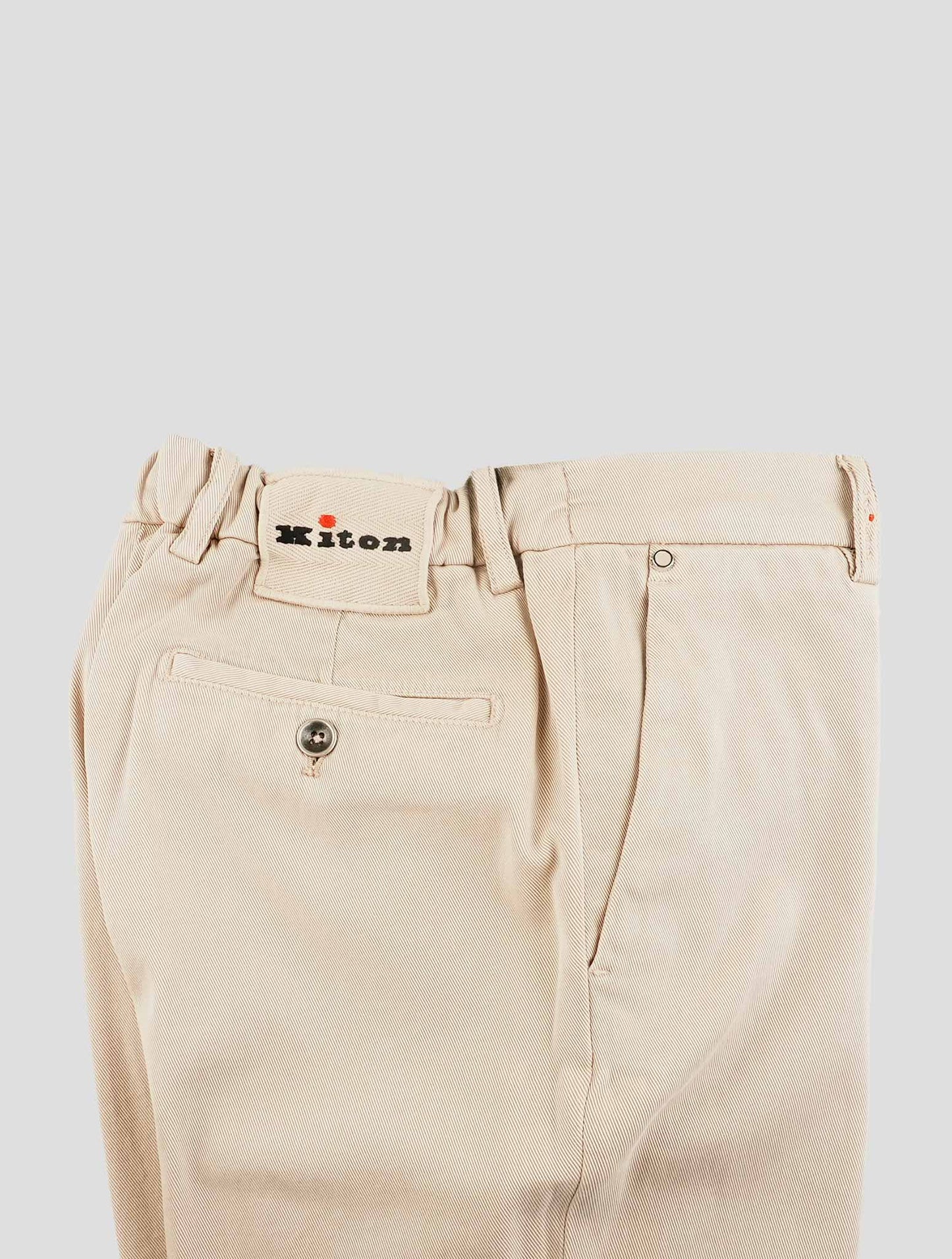 Kiton Beige Lyocell Cotton Ea Pants