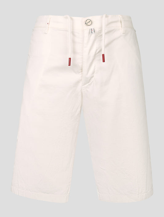 Kiton White Cotton Ea Pants