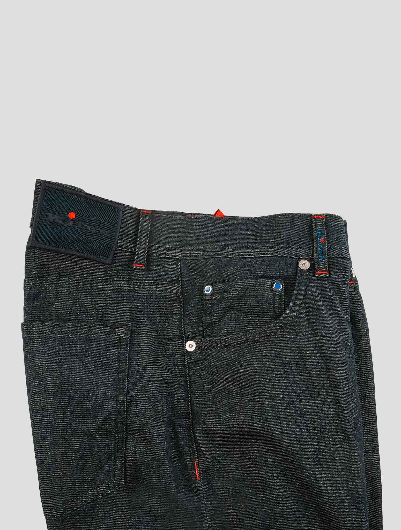 Kiton Blue Cotton Ea Jeans