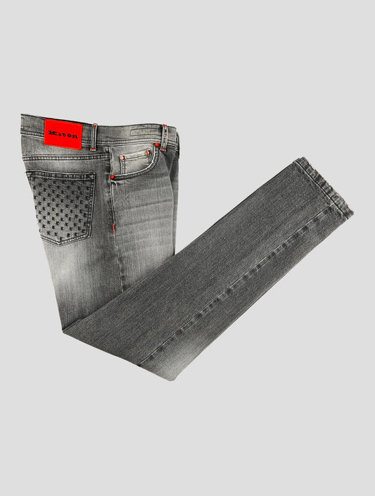 Kiton Gray Cotton Ea Limited Edition 03 of 04 Jeans