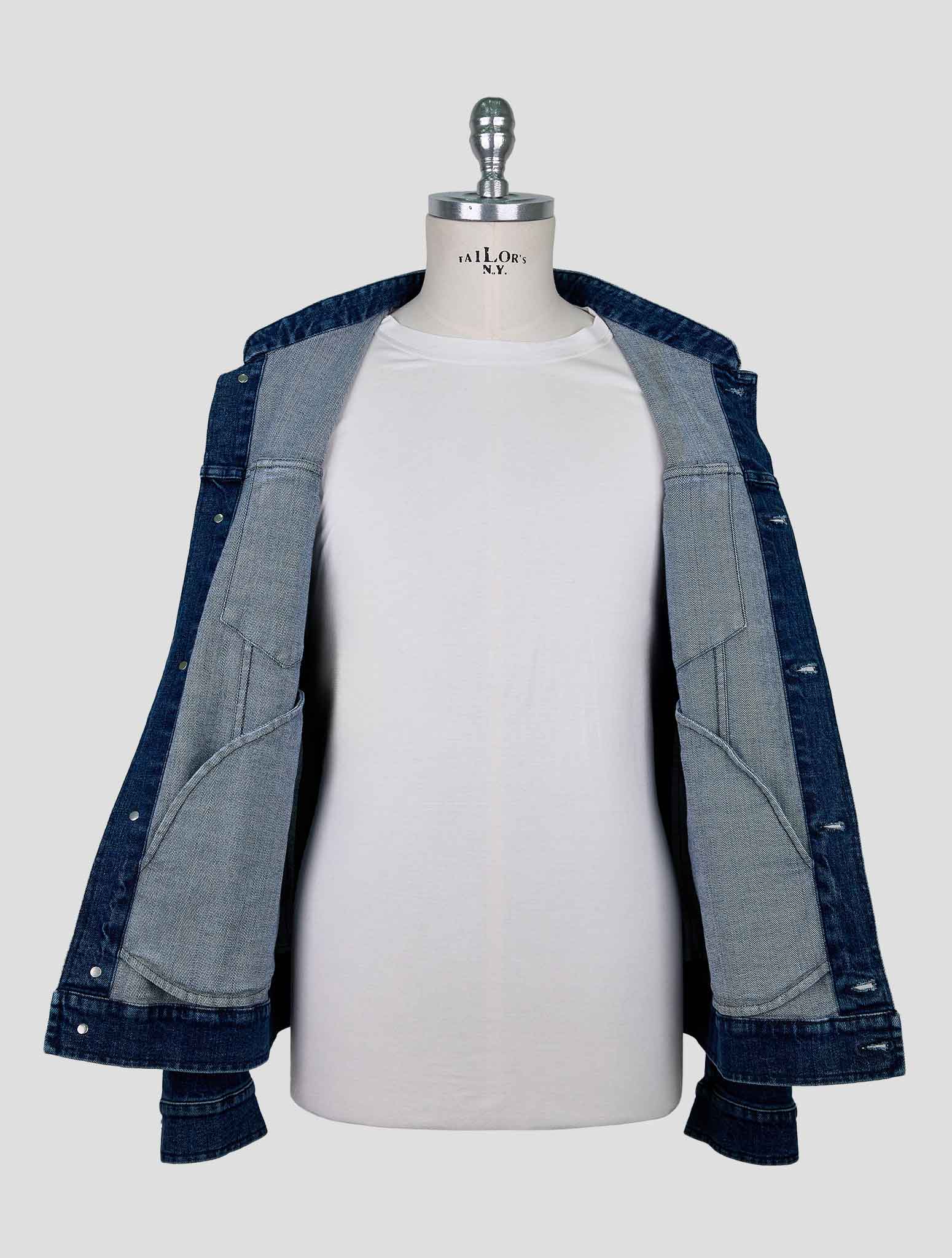 Kiton Denim Cotton Ea Coat