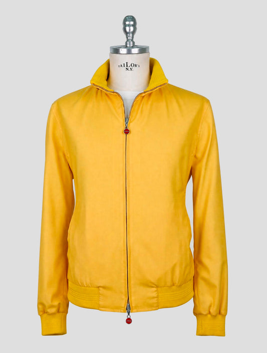 Kiton Yellow Cashmere Silk Coat