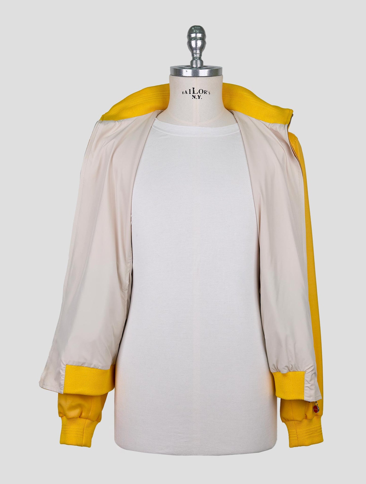 Kiton Yellow Cashmere Silk Coat