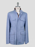 Kiton Light Blue Linen Coat