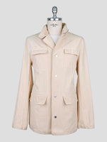 Kiton Beige Cotton Coat