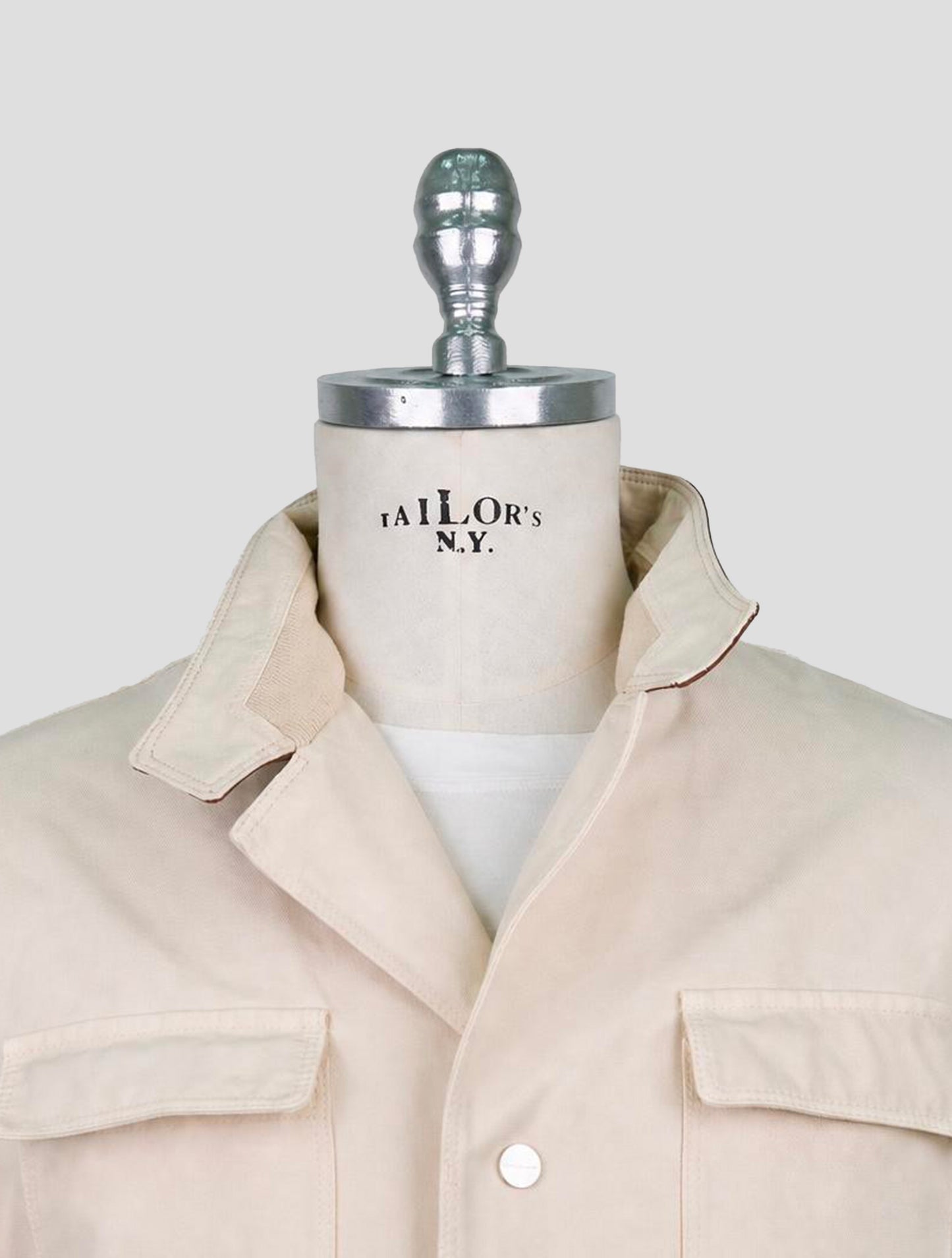 Kiton Beige Cotton Coat