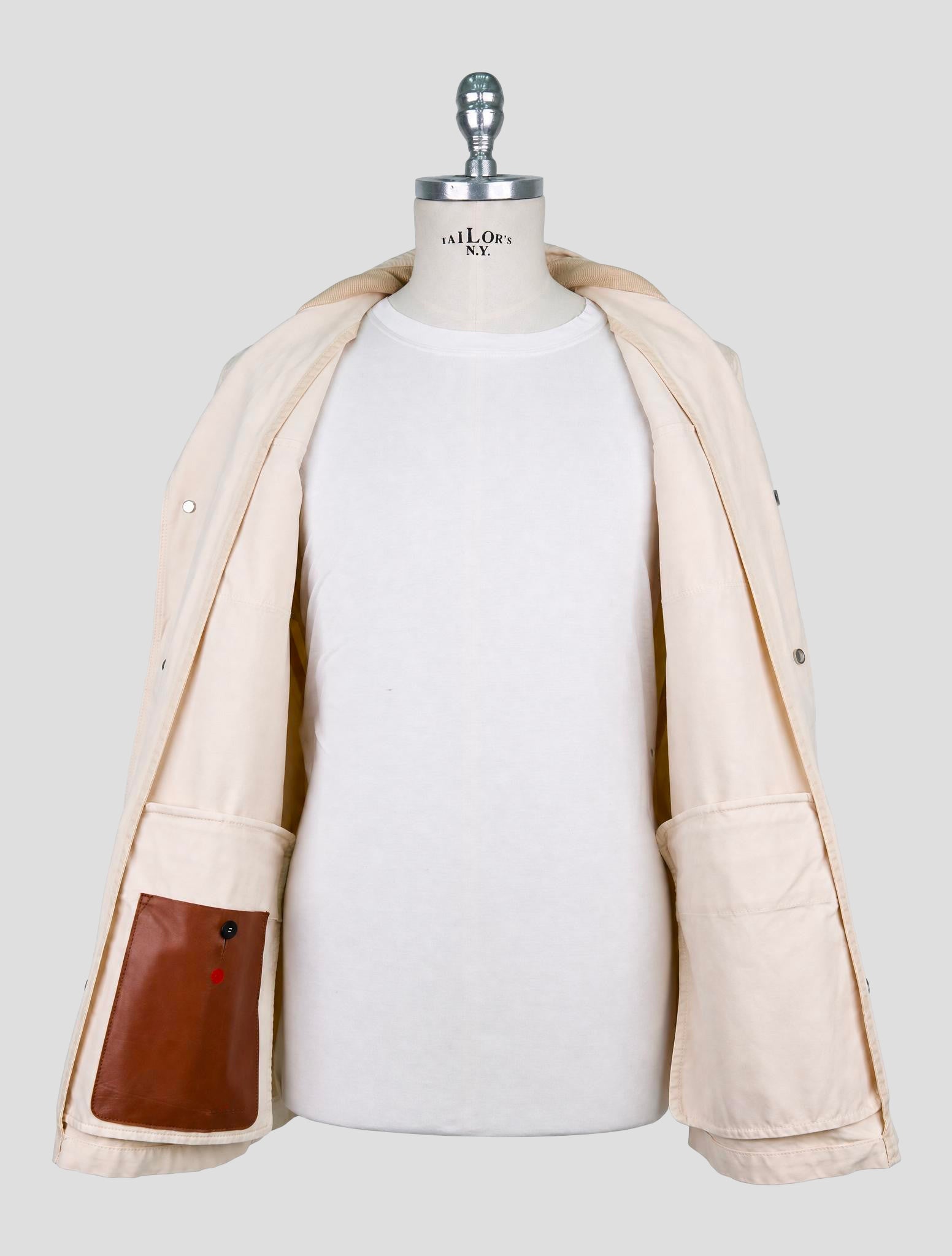 Kiton Beige Cotton Coat