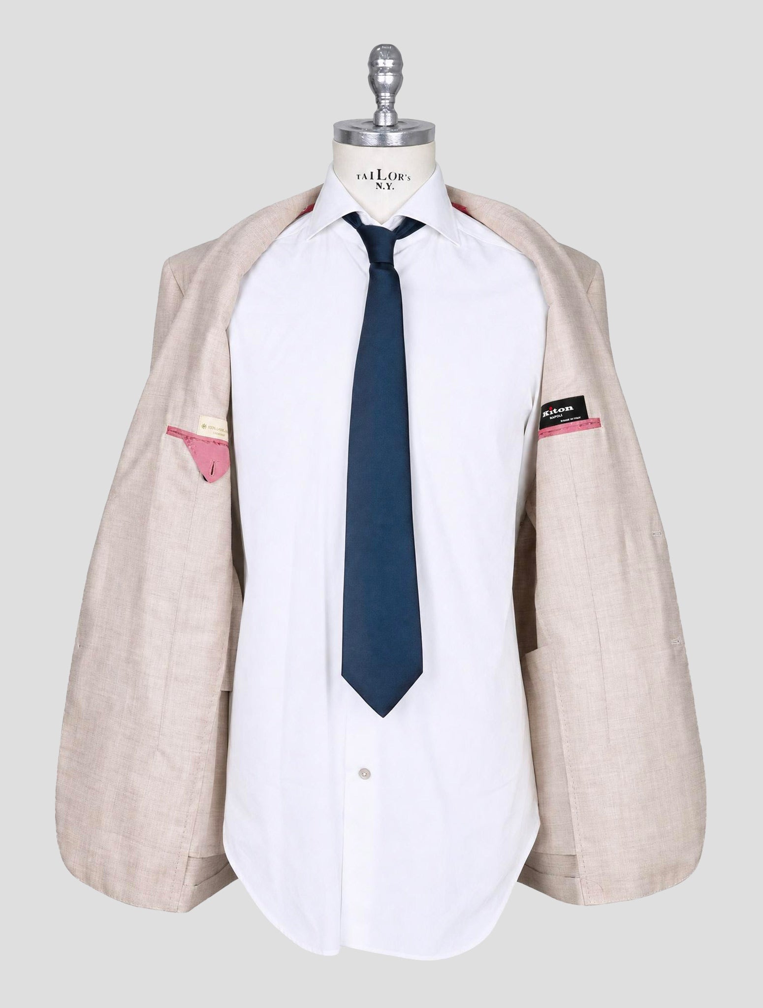 Kiton Taupe Cashmere Suit