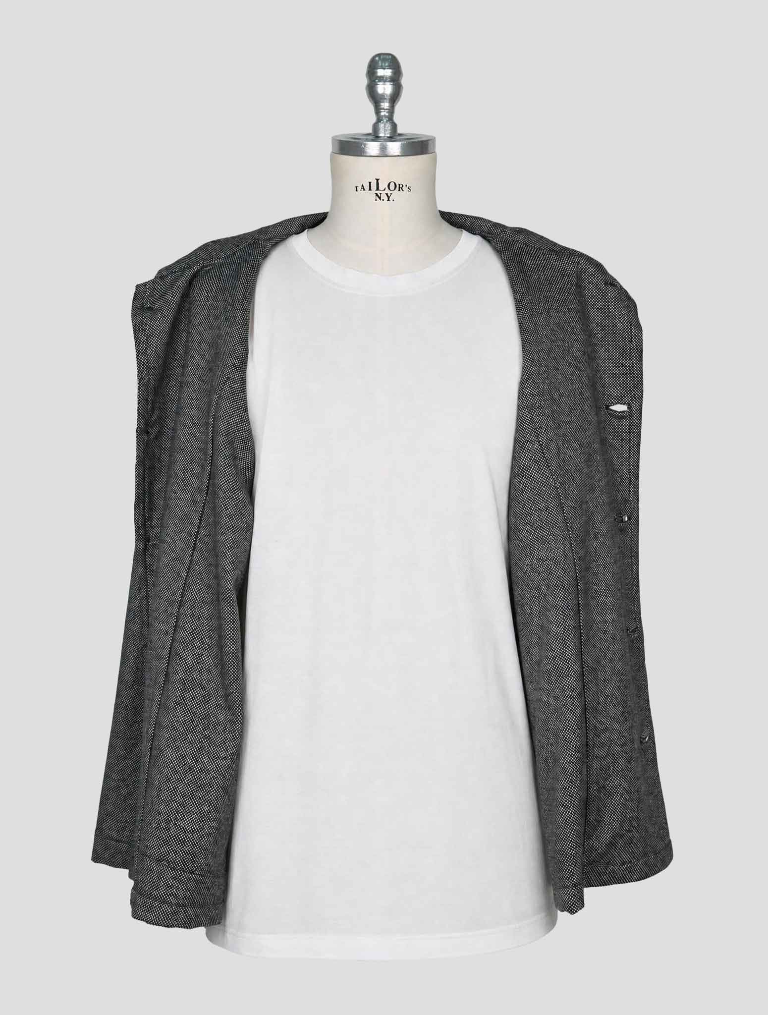 Kiton Gray Cashmere Shirt