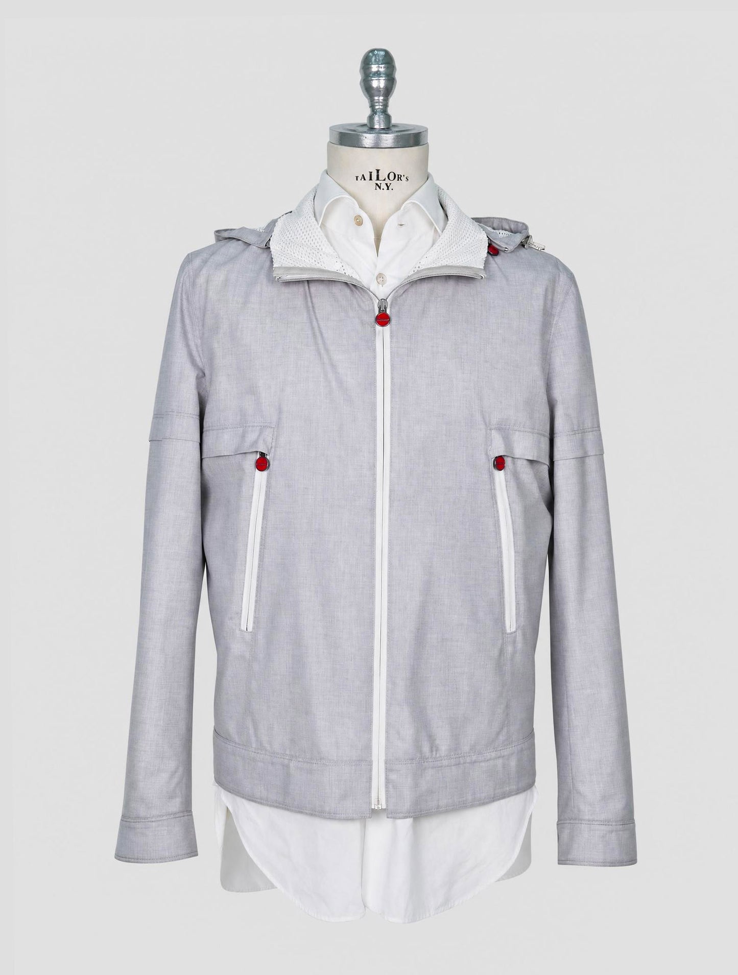 Kiton Gray Cashmere Coat