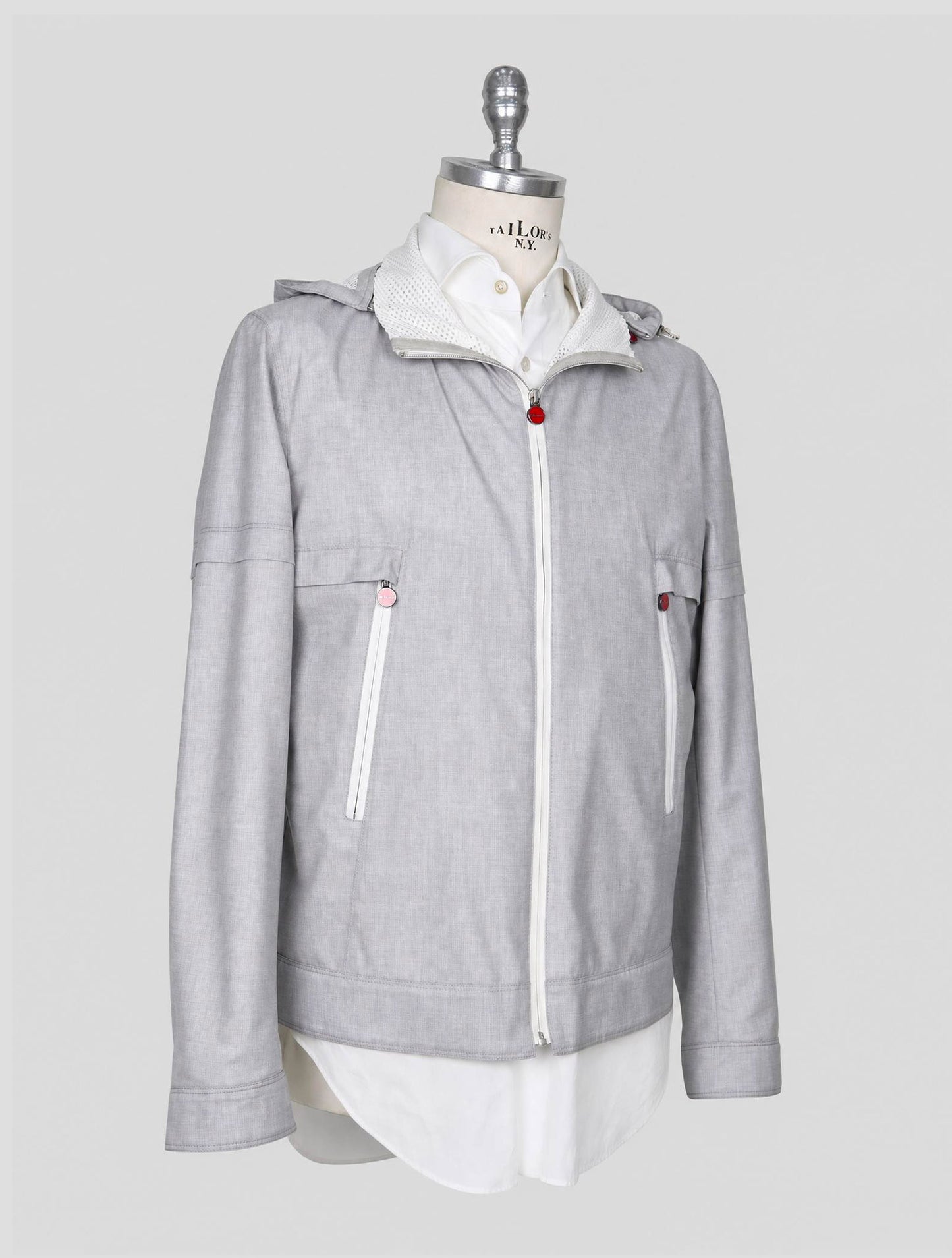 Kiton Gray Cashmere Coat