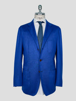 Kiton Blue Cashmere Pl Blazer