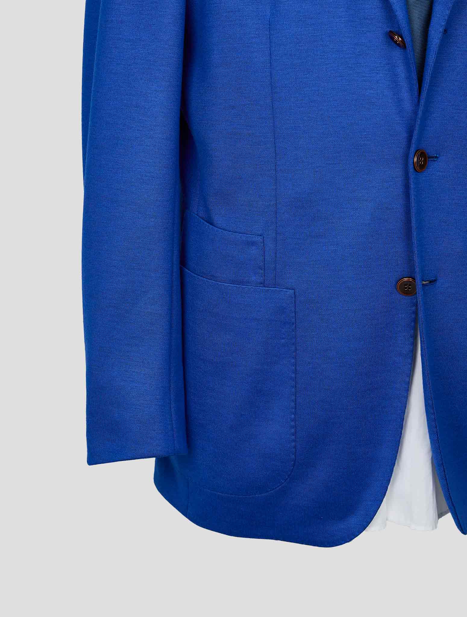 Kiton Blue Cashmere Pl Blazer