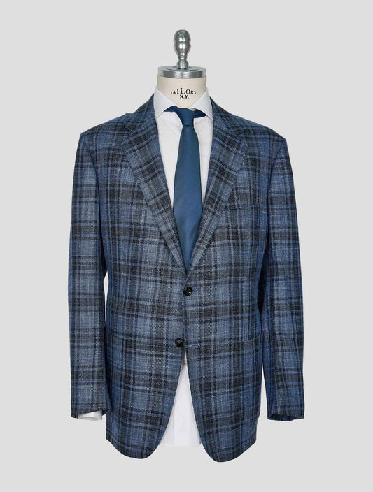 Kiton Multicolor Cashmere Virgin Wool Silk Linen Blazer