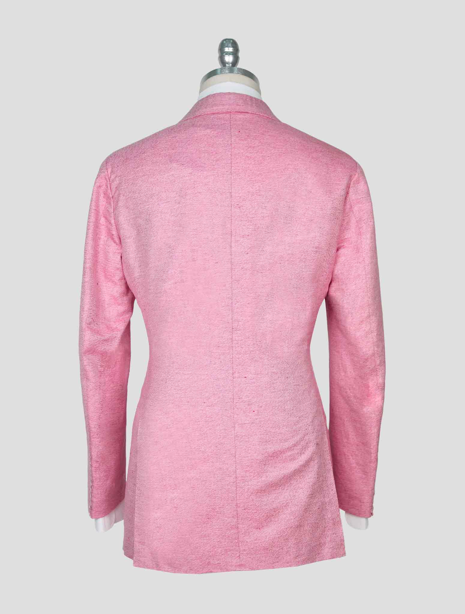 Kiton Pink Cotton Linen Blazer