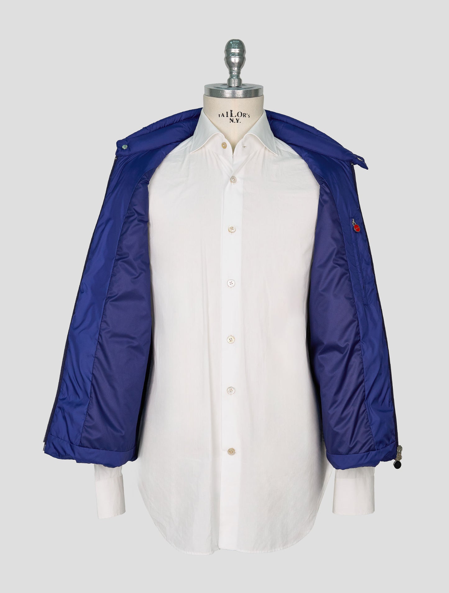 Kiton Blue Pa Gilet Coat