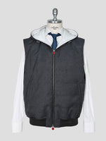 Kiton Gray Cashmere Coat Gilet
