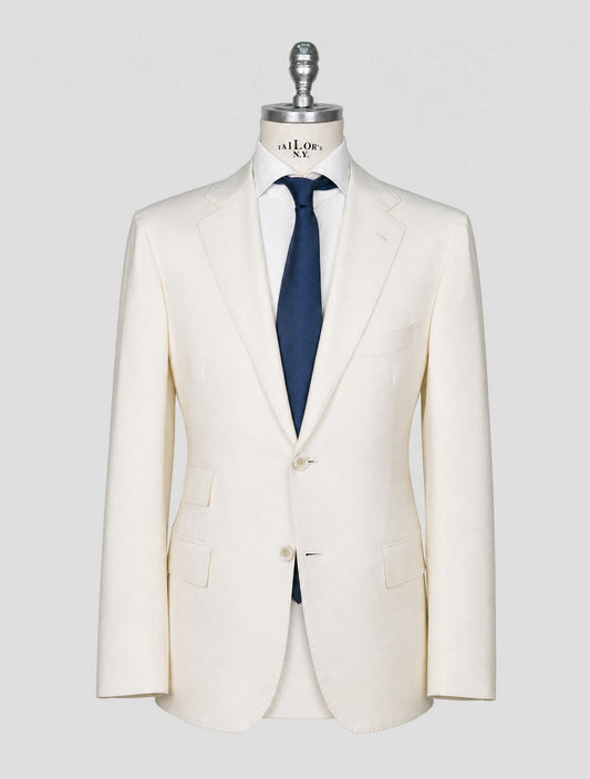 Kiton White Cashmere Blazer