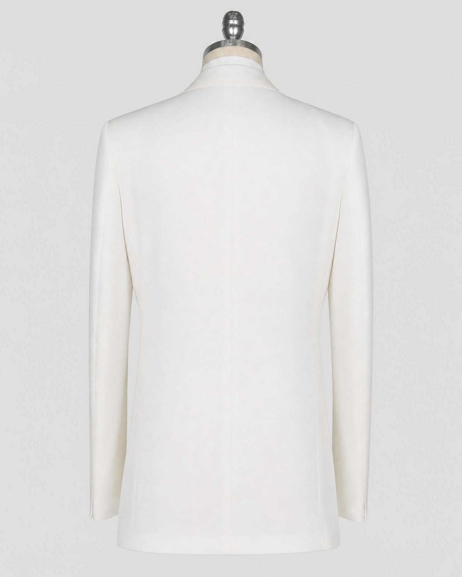 Kiton White Lyocell Viscose Silk Suit
