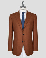 Kiton Brown Blazer Cashmere Silk Blazer