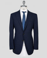 Kiton Blue Cashmere Silk Blazer