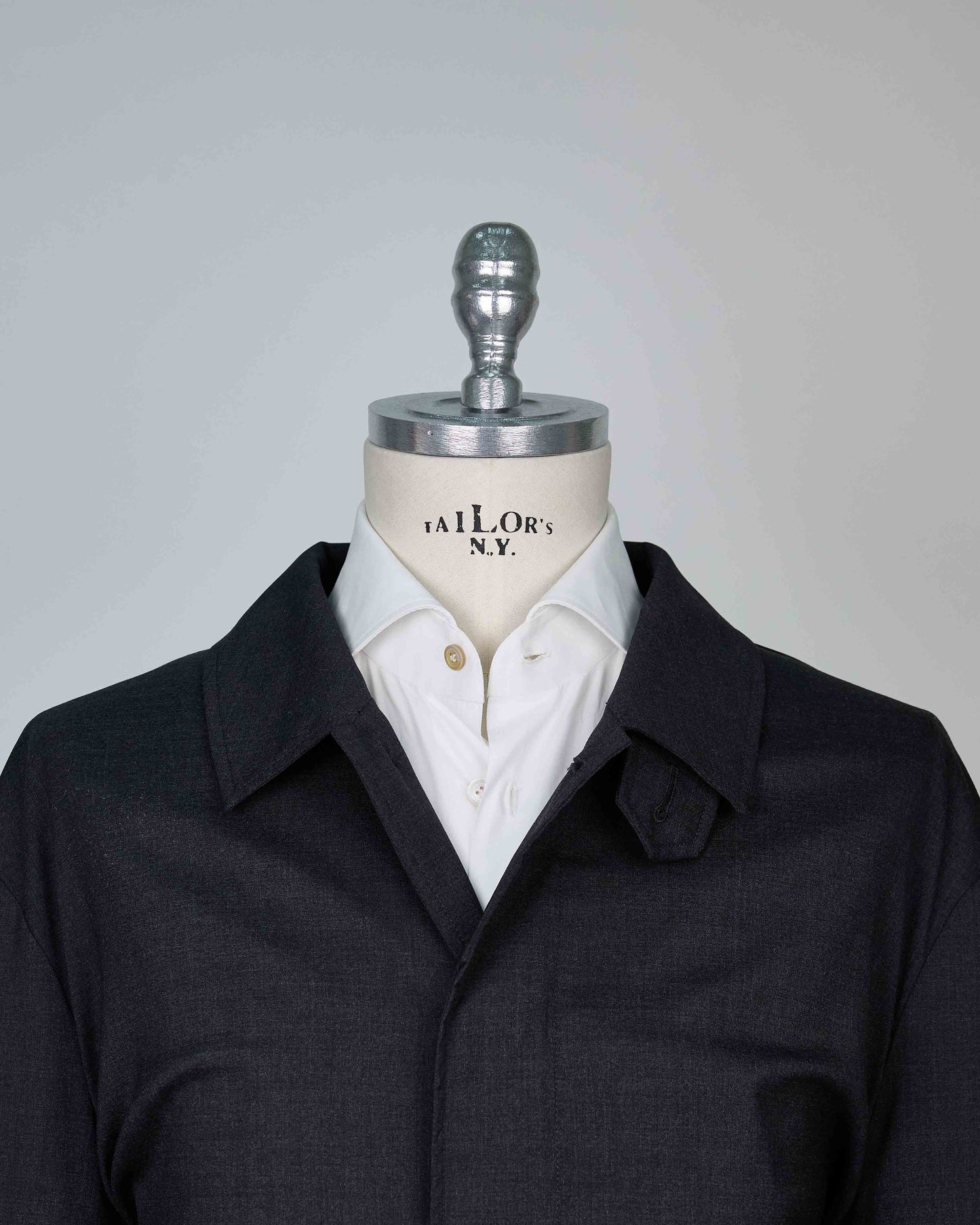 Kiton Gray Vrigin Wool Pa Ea Ovecoat