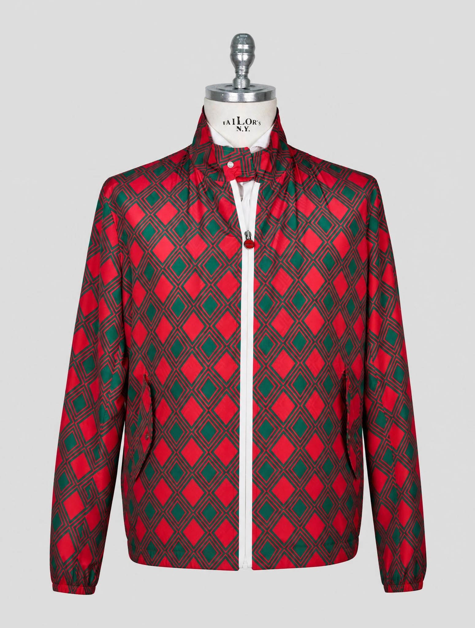Kiton Red Green Pl Coat